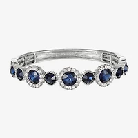 Monet Jewelry Halo Stretch Womens Glass Round Bangle Bracelet