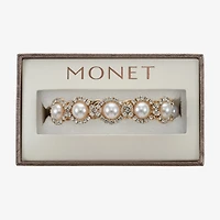 Monet Jewelry Gold Tone Halo Coil Womens Glass Wrap Bracelet