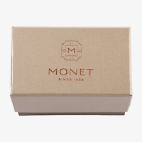 Monet Jewelry Gold Tone Halo Coil Womens Glass Wrap Bracelet
