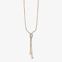 Monet Jewelry Gold Tone Bolo Tie Womens 22 Inch Y Necklace