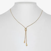 Monet Jewelry Gold Tone Bolo Tie Womens 22 Inch Y Necklace