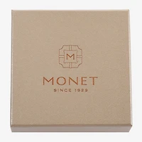 Monet Jewelry Two Tone Twist Collar Frontal Necklaces & Drop Earring Womens Glass 2-pc. Jewelry Set
