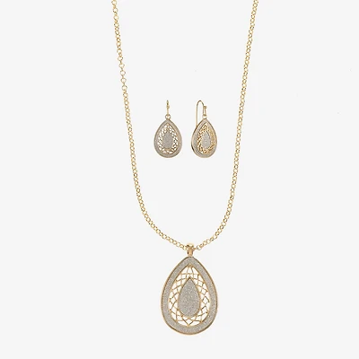 Monet Jewelry Pendant Necklace & Drop Earring Womens 2-pc. Jewelry Set