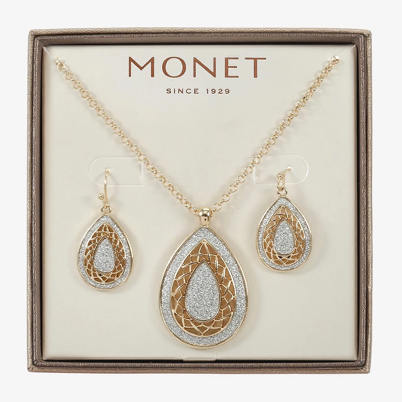 Monet Jewelry Pendant Necklace & Drop Earring Womens 2-pc. Jewelry Set