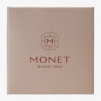 Monet Jewelry Two Tone Collar Frontal Necklaces & Drop Earring Womens Round 2-pc. Jewelry Set