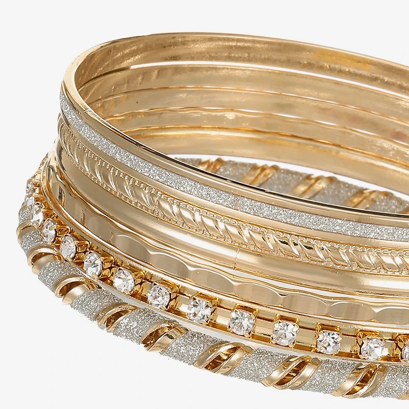 Monet Jewelry Bangle Womens 6-pc. Glass Bracelet Set