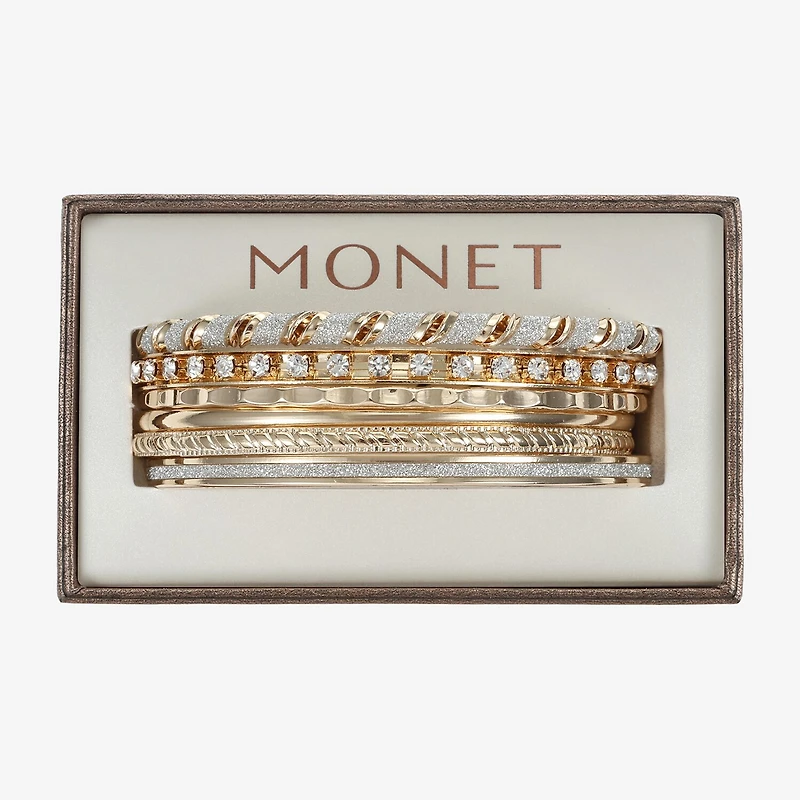 Monet Jewelry Bangle Womens 6-pc. Glass Bracelet Set