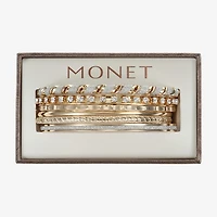 Monet Jewelry Bangle Womens 6-pc. Glass Bracelet Set