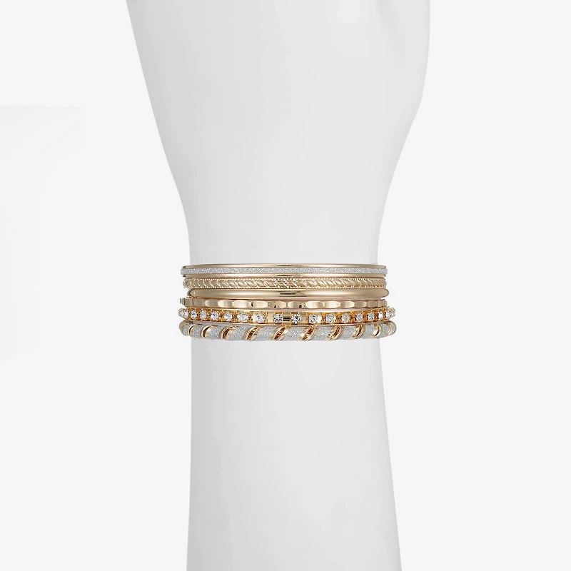 Monet Jewelry Bangle Womens 6-pc. Glass Bracelet Set