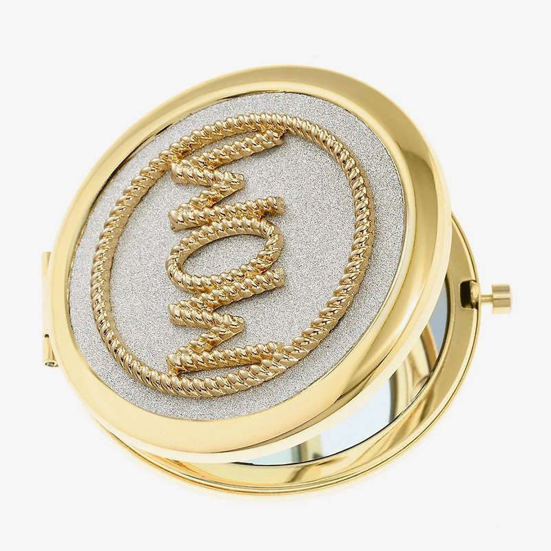 Monet Jewelry Mom Gold Tone Compact Mirror