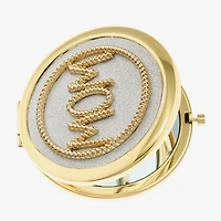 Monet Jewelry Mom Gold Tone Compact Mirror