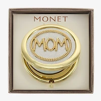 Monet Jewelry Mom Gold Tone Compact Mirror