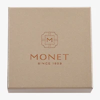 Monet Jewelry Gold Tone Round Compact Mirror