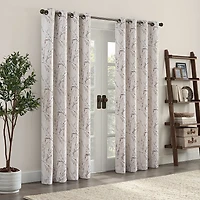 Eclipse Ambiance Botanical Grommet Top Energy Saving 100% Blackout Single Curtain Panel