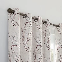 Eclipse Ambiance Botanical Grommet Top Energy Saving 100% Blackout Single Curtain Panel