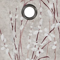 Eclipse Ambiance Botanical Grommet Top Energy Saving 100% Blackout Single Curtain Panel