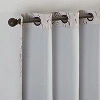 Eclipse Ambiance Botanical Grommet Top Energy Saving 100% Blackout Single Curtain Panel