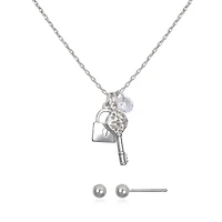 Bijoux Bar Delicates Womens Keys 2-pc. Jewelry Set