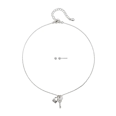 Bijoux Bar Delicates Womens Keys 2-pc. Jewelry Set
