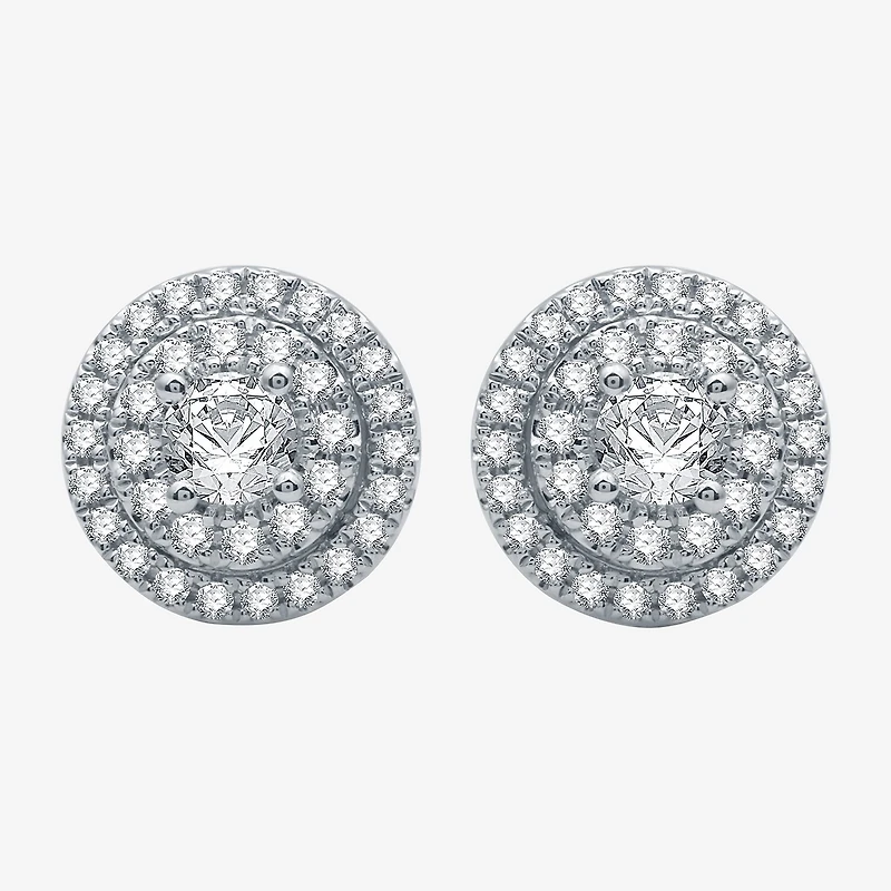 (G / Si2) Womens 2 CT. T.W. Lab Grown Diamond 10K White Gold Round 2-pc. Jewelry Set