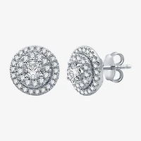 (G / Si2) Womens 2 CT. T.W. Lab Grown Diamond 10K White Gold Round 2-pc. Jewelry Set