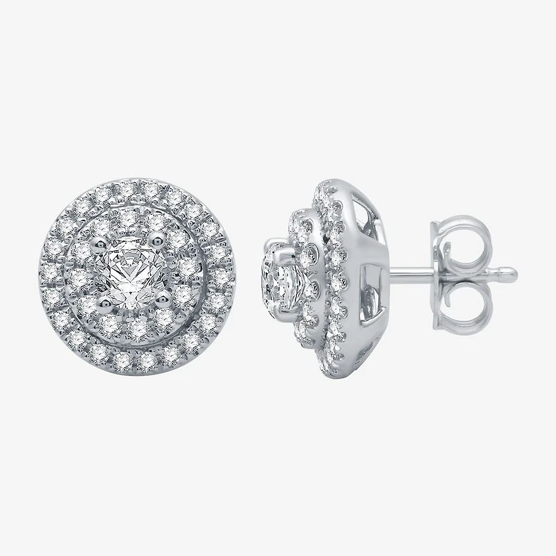 (G / Si2) Womens 2 CT. T.W. Lab Grown Diamond 10K White Gold Round 2-pc. Jewelry Set