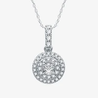 (G / Si2) Womens 2 CT. T.W. Lab Grown Diamond 10K White Gold Round 2-pc. Jewelry Set