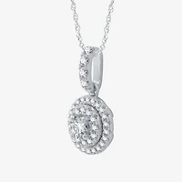 (G / Si2) Womens 2 CT. T.W. Lab Grown Diamond 10K White Gold Round 2-pc. Jewelry Set