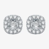 1 CT.T.W. Natural Diamond 10K Gold 9.7mm Stud Earrings