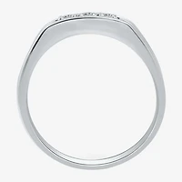 I Said Yes (H-I / I1) Mens 1/4 CT. T.W. Lab Grown White Diamond Sterling Silver Wedding Band