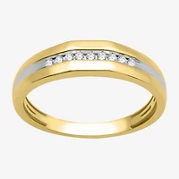 (H-I / I1) I Said Yes 1/10 CT. T.W. Lab Grown White Diamond Wedding Band