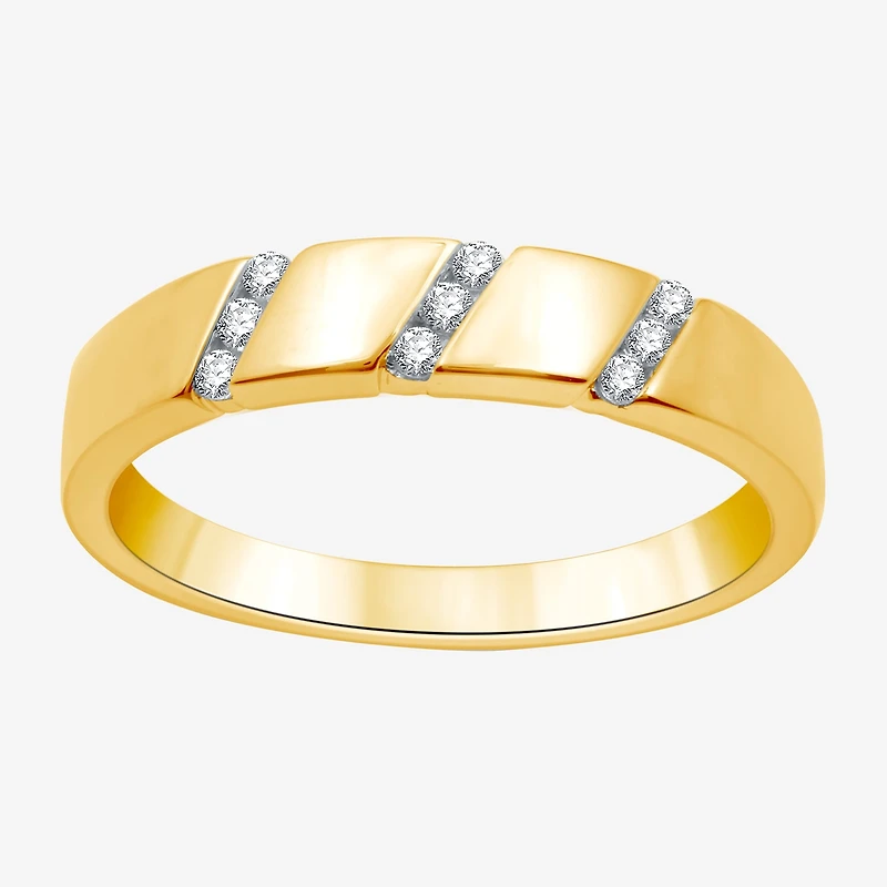 I Said Yes (H-I / I1) 1/6 CT. T.W. Lab Grown White Diamond Sterling Silver or 14K Gold Over Wedding Band