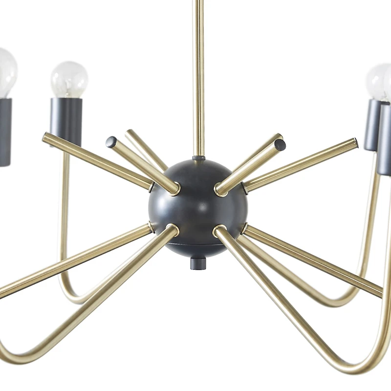 Hampton Hill Alexis 6 Light Two Tone Chandelier