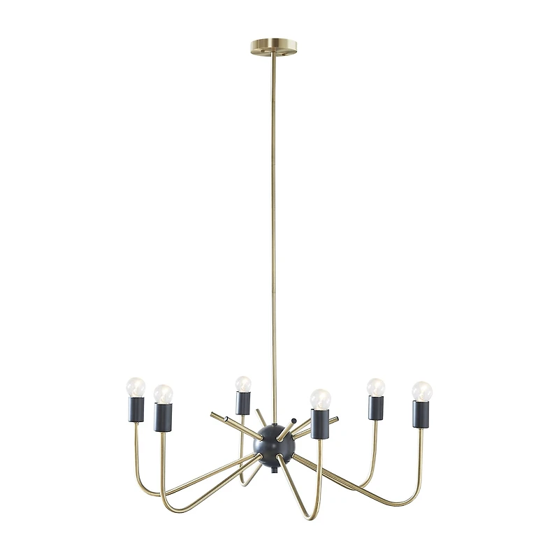 Hampton Hill Alexis 6 Light Two Tone Chandelier