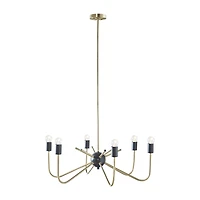 Hampton Hill Alexis 6 Light Two Tone Chandelier