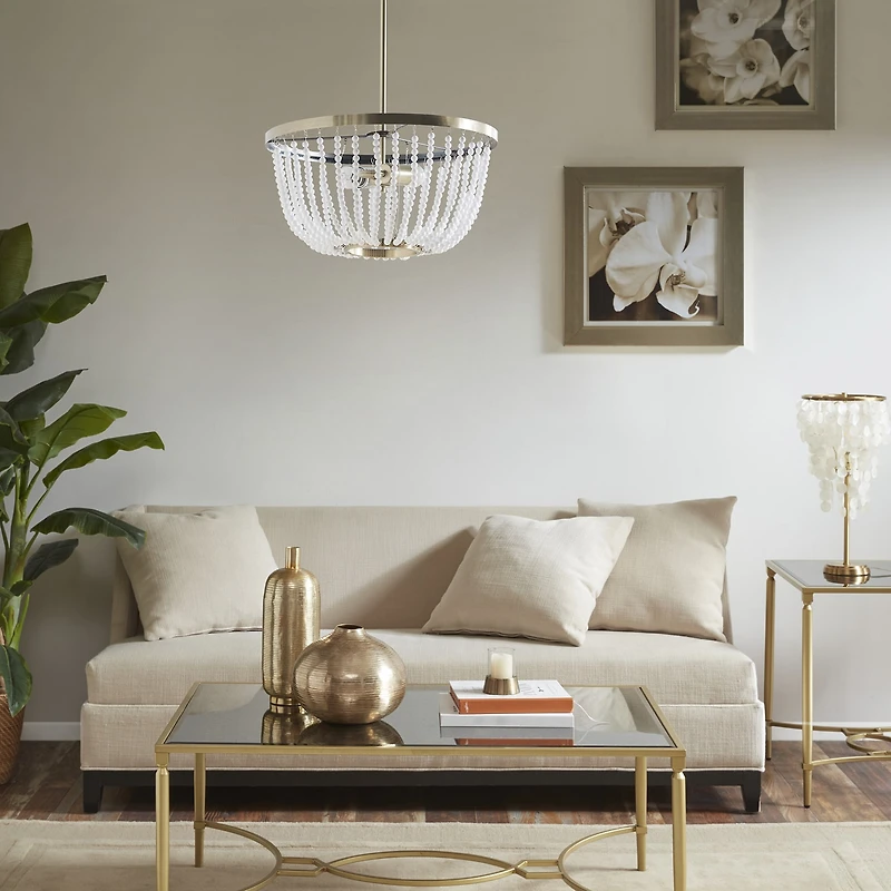 Hampton Hill Melrose 2 Light Beaded Chandelier