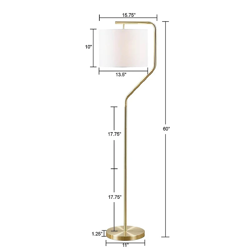Hampton Hill Aster Angular Floor Lamp