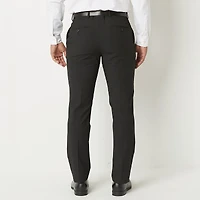 J. Ferrar Ultra Comfort Mens STRETCH FABRIC Super Slim Fit Flat Front Suit Pant