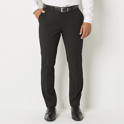 J. Ferrar Ultra Comfort Mens STRETCH FABRIC Super Slim Fit Flat Front Suit Pant