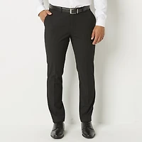 J. Ferrar Ultra Comfort Mens STRETCH FABRIC Super Slim Fit Flat Front Suit Pant