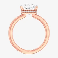 G-H / SI1-SI2) Womens 2 CT. T.W. Lab Grown White Diamond 14K Gold Princess Solitaire Engagement Ring