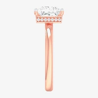 G-H / SI1-SI2) Womens 2 CT. T.W. Lab Grown White Diamond 14K Gold Princess Solitaire Engagement Ring