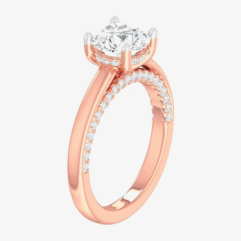 (G-H / SI1-SI2) Womens 2 1/2 CT. T.W. Lab-Grown White Diamond 14K Gold Round Solitaire Engagement Ring