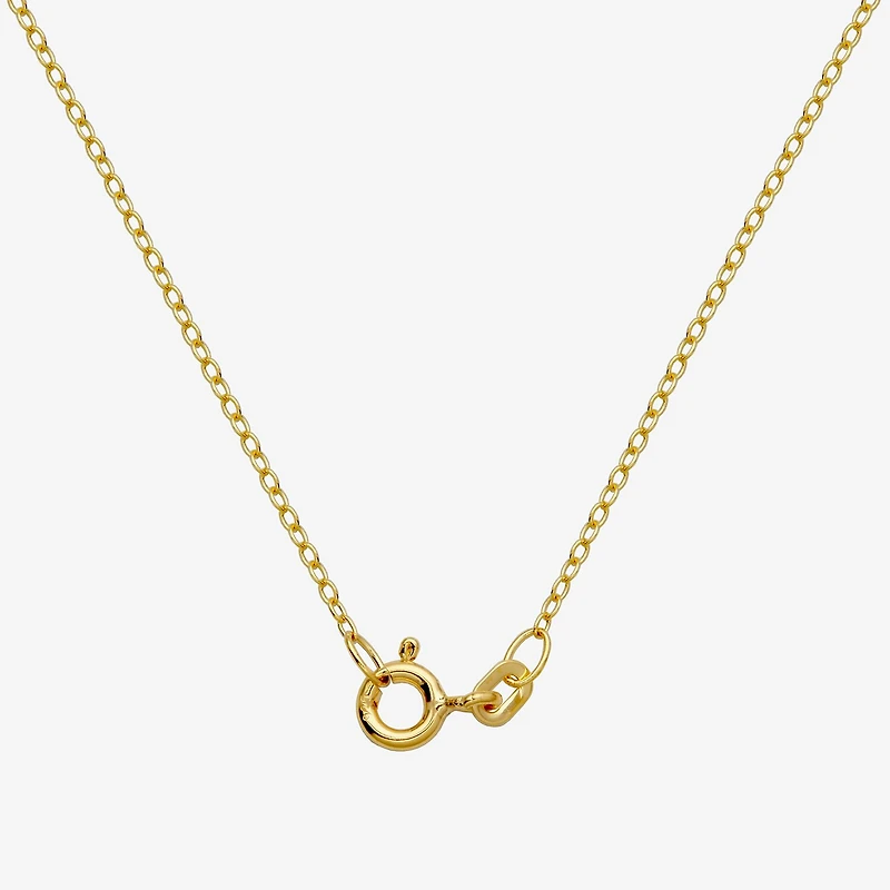 Panda Womens 18K Gold Over Silver 18 Inch Pendant Necklace