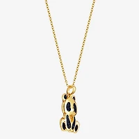 Panda Womens 18K Gold Over Silver 18 Inch Pendant Necklace