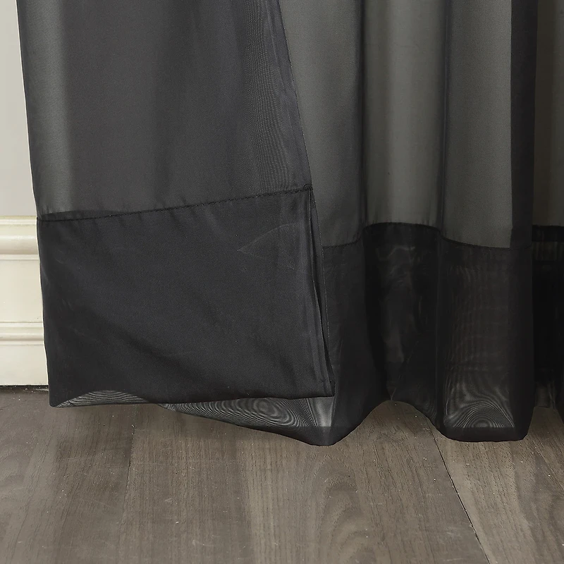 No 918 Emily Rod Pocket Sheer Single Curtain Panel