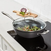 Cuisinart Green With Lid 12 Inch Hard Anodized Non-Stick 2-pc. Aluminum Wok