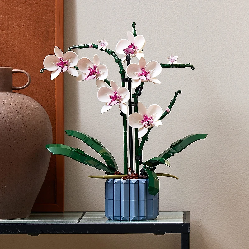 Orchid Plant Decor Building Kit (608 Pieces)