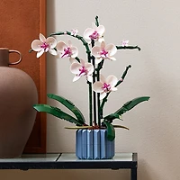 Orchid Plant Decor Building Kit (608 Pieces)