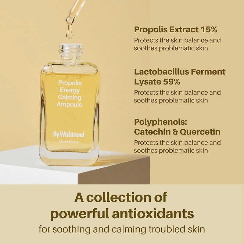 By Wishtrend Propolis Energy Calming Ampoule Face Serum